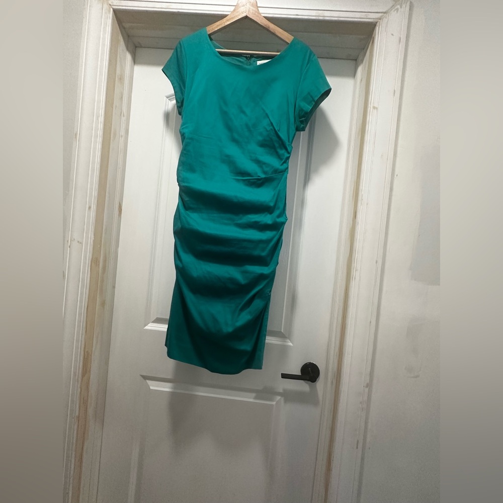 Chic Teal Midi Dress